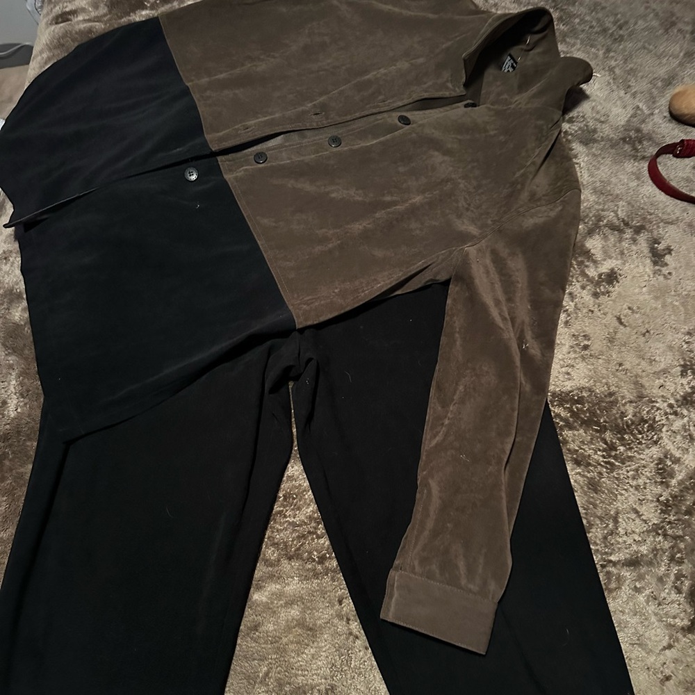 2 pc matching slack and button up (size 12)